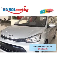 Bình sơn Xịt Xóa Vết Xước Xe Ô tô KIA SOLUTO Màu BẠC SÁNG Code 3D - BRIGHT SILVER chính hãng DR.PAINT