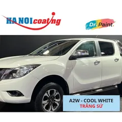 Bình sơn Xịt Xóa Vết Xước xe Ô tô MAZDA BT-50 Màu TRẮNG SỨ Code A2W - COOL WHITE chính hãng DR.PAINT