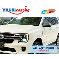 Bình sơn Xịt Xóa Vết Xước xe Ô tô FORD EVEREST Màu TRẮNG SỨ Code A4D - ARCTIC WHITE chính hãng DR.PAINT