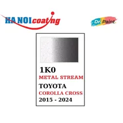Bình sơn Xịt Xóa Vết Xước Xe Ô tô TOYOTA COROLLA CROSS Màu XÁM BẠC code 1K0 - METAL STREAM chính hãng DR.PAINT