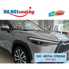 Bình sơn Xịt Xóa Vết Xước Xe Ô tô TOYOTA COROLLA CROSS Màu XÁM BẠC code 1K0 - METAL STREAM chính hãng DR.PAINT
