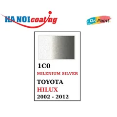 Bình sơn Xịt Xóa Vết Xước Xe Ô tô TOYOTA HILUX Màu BẠC ÁNH VÀNG Code 1C0 - MILENIUM SILVER chính hãng DR.PAINT