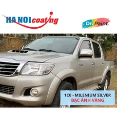 Bình sơn Xịt Xóa Vết Xước Xe Ô tô TOYOTA HILUX Màu BẠC ÁNH VÀNG Code 1C0 - MILENIUM SILVER chính hãng DR.PAINT