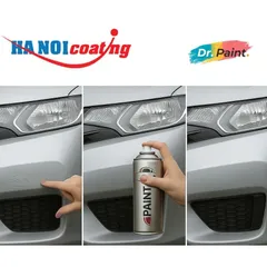 Bình sơn Xịt Xóa Vết Xước Xe Ô tô TOYOTA VIOS Màu BẠC ÁNH VÀNG Code 1C0 - MILENIUM SILVER chính hãng DR.PAINT