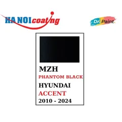 Bình sơn Xịt Xóa Vết Xước Xe Ô tô HYUNDAI ACCENT Màu ĐEN ÁNH KIM Code MZH - PHANTOM BLACK chính hãng DR.PAINT