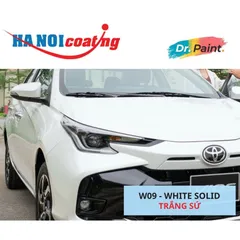 Bình sơn Xịt Xóa Vết Xước xe Ô tô TOYOTA VIOS Màu TRẮNG SỨ code W09 - WHITE SOLID chính hãng DR.PAINT