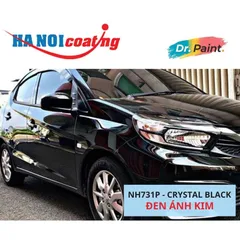 Sơn Xịt Xóa Vết Xước cho xe HONDA BRIO màu ĐEN ÁNH KIM mã màu NH731P - CRYSTAL BLACK chính hãng DR.PAINT