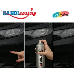 Bình sơn Xịt Xóa Vết Xước Xe Ô tô SUZUKI XL7 Màu ĐEN ÁNH KIM code ZBD - COOL BLACK chính hãng DR.PAINT
