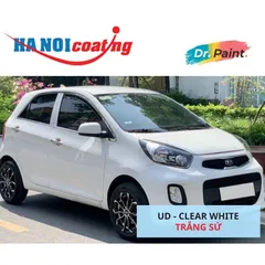 Bình sơn Xịt Xóa Vết Xước Xe Ô tô KIA MORNING Màu TRẮNG SỨ Code UD - CLEAR WHITE chính hãng DR.PAINT