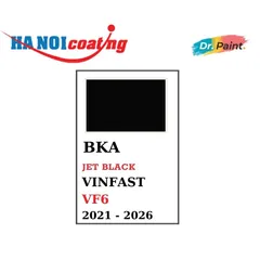Bình sơn Xịt Xóa Vết Xước cho xe Ô tô VINFAST VF6 màu Đen Bóng mã màu BKA - JET BLACK chính hãng DR.PAINT