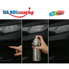 Bình sơn Xịt Xóa Vết Xước cho xe Ô tô VINFAST VF6 màu Đen Bóng mã màu BKA - JET BLACK chính hãng DR.PAINT