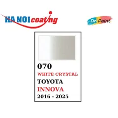 Bình Xịt Xóa Vết Xước Xe TOYOTA INNOVA Màu TRẮNG NGỌC TRAI Code 070 - WHITE CRYSTAL chính hãng DR.PAINT