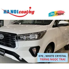 Bình Xịt Xóa Vết Xước Xe TOYOTA INNOVA Màu TRẮNG NGỌC TRAI Code 070 - WHITE CRYSTAL chính hãng DR.PAINT