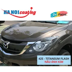 Bình sơn Xịt Xóa Vết Xước Xe Ô tô MAZDA BT-50 Màu NÂU ÁNH KIM code 42S - TITANIUM FLASH chính hãng DR.PAINT