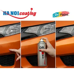 Sơn Xịt Xóa Vết Xước cho xe TOYOTA YARIS Màu CAM ÁNH KIM code 4R8 - ORANGE METALLIC chính hãng DR.PAINT