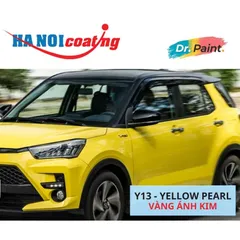 Bình Sơn Xịt Xóa Vết Xước cho xe TOYOTA RAIZE Màu VÀNG ÁNH KIM code Y13 - YELLOW PEARL chính hãng DR.PAINT