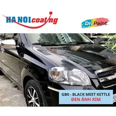 Bình sơn Xịt Xóa Vết Xước Xe Ô tô CHEVROLET AVEO Màu ĐEN ÁNH KIM Code GB0 - BLACK MEET KETTLE chính hãng DR.PAINT