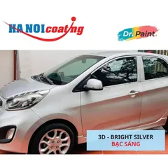 Bình sơn Xịt Xóa Vết Xước Xe Ô tô KIA PICANTO Màu BẠC SÁNG Code 3D - BRIGHT SILVER chính hãng DR.PAINT