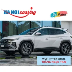 Bình Xịt Xóa Vết Xước Xe HYUNDAI TUCSON Màu TRẮNG NGỌC TRAI Code WC9 - HYPER WHITE chính hãng DR.PAINT