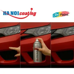 Sơn Xịt Xóa Vết Xước cho xe HYUNDAI SONATA Màu ĐỎ ÁNH KIM Code PR2 - SCARLET RED chính hãng DR.PAINT