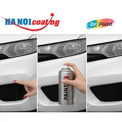 Bình sơn Xịt Xóa Vết Xước Xe Ô tô KIA SOUL Màu TRẮNG SỨ Code 1D - CLEAR WHITE chính hãng DR.PAINT
