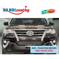 Bình sơn Xịt Xóa Vết Xước Xe Ô tô TOYOTA FORTUNER Màu NÂU BÓNG ĐÊM code 4W9 - PHANTOM BROWN chính hãng DR.PAINT