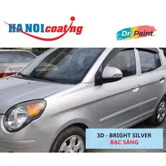Bình sơn Xịt Xóa Vết Xước Xe Ô tô KIA MORNING Màu BẠC SÁNG Code 3D - BRIGHT SILVER chính hãng DR.PAINT