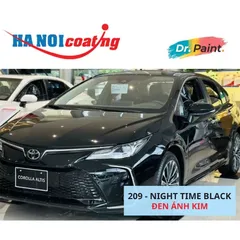 Sơn Xịt Xóa Vết Xước cho xe TOYOTA ALTIS màu ĐEN ÁNH KIM mã màu 209 - NIGHT TIME BLACK chính hãng DR.PAINT