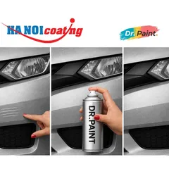 Bình sơn Xịt Xóa Vết Xước Xe Ô tô KIA CERATO Màu BẠC MỊN SÁNG Code 4SS - SILKY SILVER chính hãng DR.PAINT