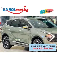 Sơn Xịt Xóa Vết Xước cho xe KIA SPORTAGE Màu XANH RÊU ÁNH KIM code JUG - JUNGLE WOOD GREEN chính hãng DR.PAINT