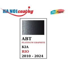 Bình sơn Xịt Xóa Vết Xước Xe Ô tô KIA RIO Màu XÁM ĐẬM Code ABT - PLATINUM GRAPHITE chính hãng DR.PAINT