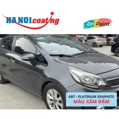 Bình sơn Xịt Xóa Vết Xước Xe Ô tô KIA RIO Màu XÁM ĐẬM Code ABT - PLATINUM GRAPHITE chính hãng DR.PAINT