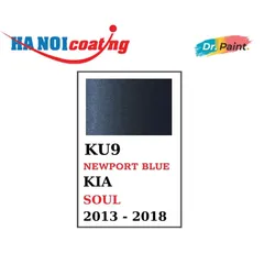 Bình Sơn Xịt Xóa Vết Xước Xe Ô tô KIA SOUL Màu XANH ĐEN PHONG CÁCH Code KU9 - NEWPORT BLUE chính hãng DR.PAINT