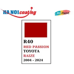 Sơn Xịt Xóa Vết Xước cho xe TOYOTA RAIZE Màu ĐỎ THẮM Code R40 - RED PASSION chính hãng DR.PAINT