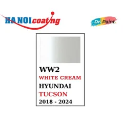 Bình Xịt Xóa Vết Xước Xe HYUNDAI TUCSON Màu TRẮNG NGỌC TRAI code WW2 - WHITE CREAM chính hãng DR.PAINT