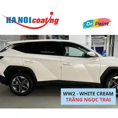 Bình Xịt Xóa Vết Xước Xe HYUNDAI TUCSON Màu TRẮNG NGỌC TRAI code WW2 - WHITE CREAM chính hãng DR.PAINT