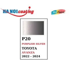 Bình sơn Xịt Xóa Vết Xước Xe Ô tô TOYOTA AVANZA Màu BẠC ÁNH TÍM Code P20 - PURPLISH SILVER chính hãng DR.PAINT