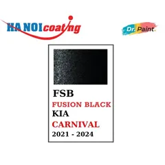 Bình sơn Xịt Xóa Vết Xước Xe Ô tô KIA CARNIVAL Màu ĐEN ÁNH KIM code FSB - FUSION BLACK chính hãng DR.PAINT