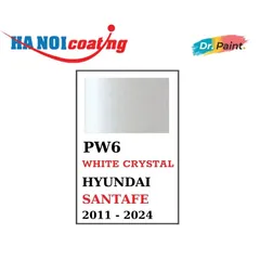 Bình Xịt Xóa Vết Xước Xe HYUNDAI SANTAFE Màu TRẮNG NGỌC TRAI code PW6 - WHITE CRYSTAL chính hãng DR.PAINT