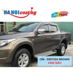 Bình sơn Xịt Xóa Vết Xước Xe Ô tô MITSUBISHI TRITON Màu XÁM NÂU Code C06 - GREYISH BROWN chính hãng DR.PAINT