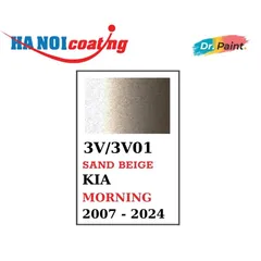 Bình sơn Xịt Xóa Vết Xước Xe Ô tô KIA MORNING Màu VÀNG CÁT Code 3V - SAND BEIGE chính hãng DR.PAINT