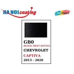 Bình sơn Xịt Xóa Vết Xước Xe Ô tô CHEVROLET CAPTIVA Màu ĐEN ÁNH KIM Code GB0 - BLACK MEET KETTLE chính hãng DR.PAINT