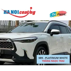 Bình Sơn Xịt Xóa Vết Xước Xe TOYOTA COROLLA CROSS Màu TRẮNG NGỌC TRAI code 089 - PLATINIUM WHITE chính hãng DR.PAINT