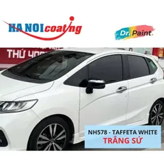 Sơn Xịt Xóa Vết Xước cho xe HONDA JAZZ màu TRẮNG SỨ mã màu NH578 - TAFFETA WHITE chính hãng DR.PAINT