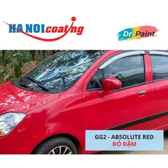 Bình sơn Xịt Xóa Vết Xước Xe Ô tô CHEVROLET SPARK Màu ĐỎ ĐẬM code GG2 - ABSOLUTE RED chính hãng DR.PAINT
