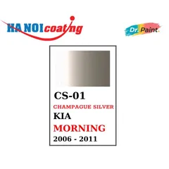 Bình sơn Xịt Xóa Vết Xước Xe Ô tô KIA MORNING Màu BE VÀNG CÁT Code CS-01 CHAMPAGUE SILVER chính hãng DR.PAINT
