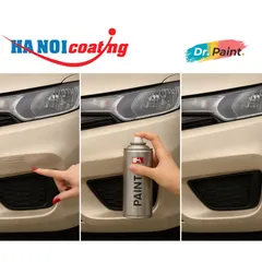 Bình sơn Xịt Xóa Vết Xước Xe Ô tô KIA MORNING Màu BE VÀNG CÁT Code CS-01 CHAMPAGUE SILVER chính hãng DR.PAINT