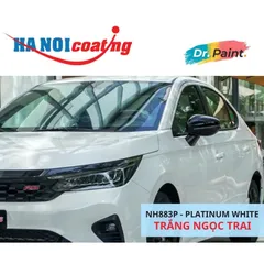 Bình Xịt Sơn Xóa Vết Xước Xe HONDA CITY Màu TRẮNG NGỌC TRAI code NH883P - PLATINUM WHITE chính hãng DR.PAINT