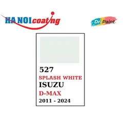 Bình sơn Xịt Xóa Vết Xước xe Ô tô ISUZU D-MAX Màu TRẮNG SỨ Code 527 - SPLASH WHITE chính hãng DR.PAINT