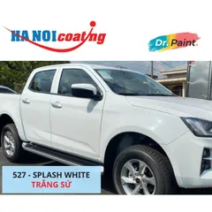 Bình sơn Xịt Xóa Vết Xước xe Ô tô ISUZU D-MAX Màu TRẮNG SỨ Code 527 - SPLASH WHITE chính hãng DR.PAINT